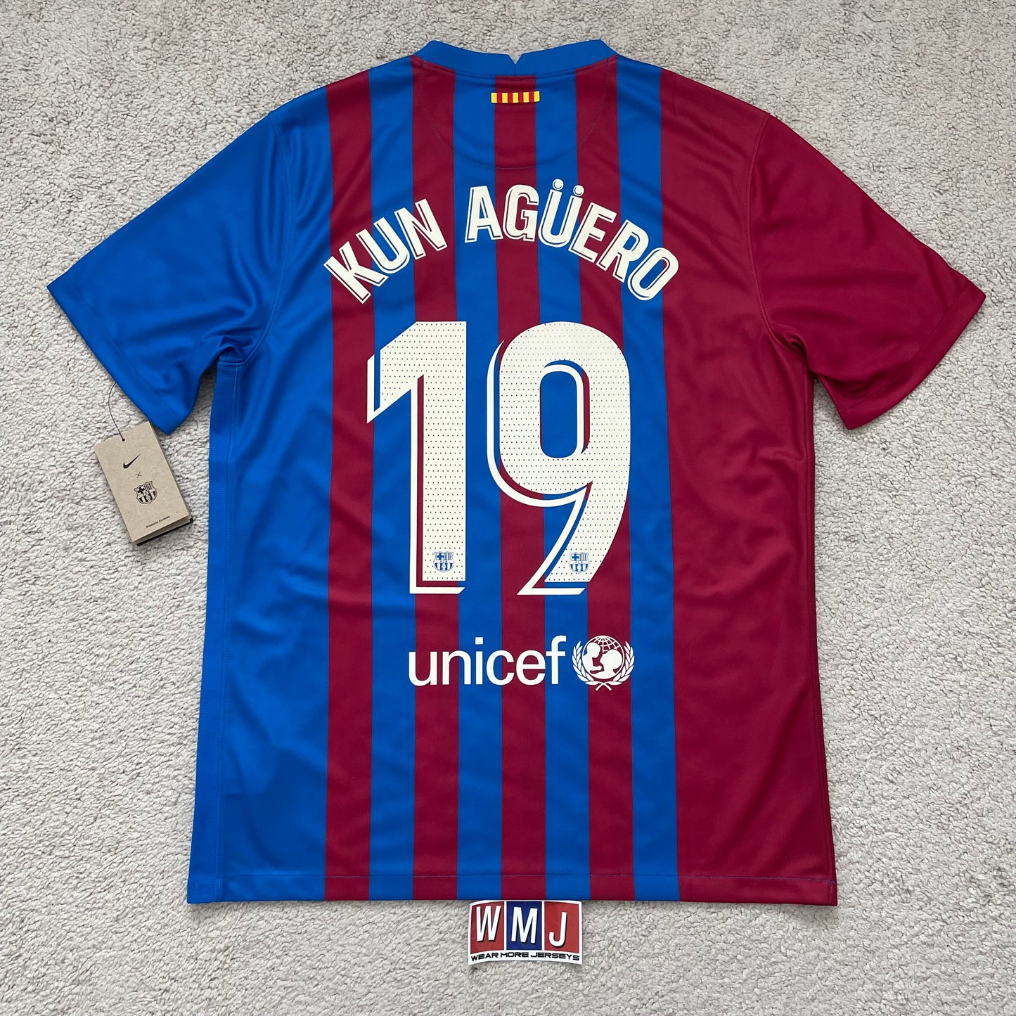 Barcelona 2021/22 home x Sergio Kun Agüero #19 (L) *BRAND NEW WITH TAGS