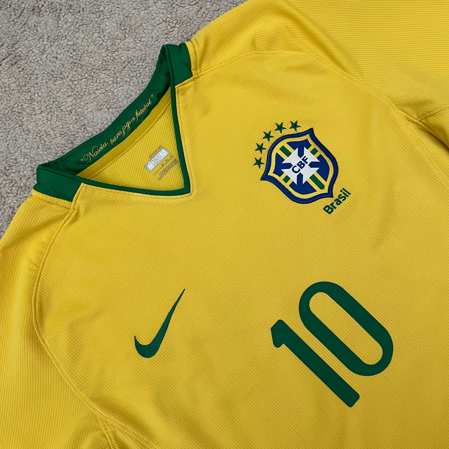 Brazil 2008/2009/2010 home x Ronaldinho #10 (M)
