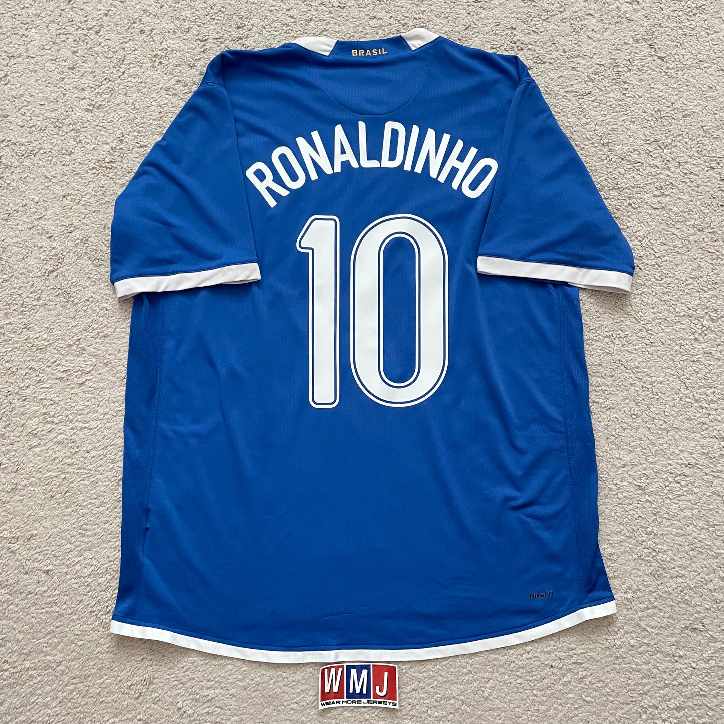 Brazil 2006 World Cup away x Ronaldinho #10 (XL)