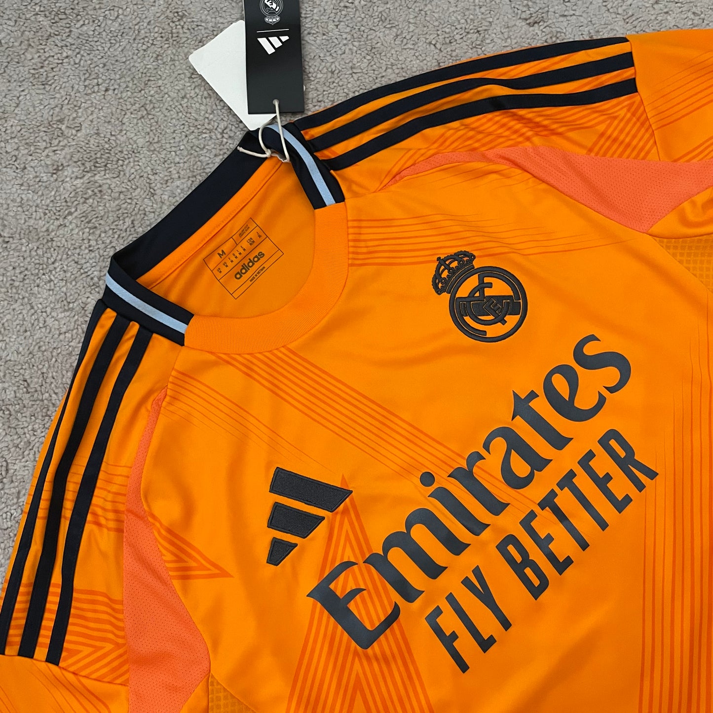 Real Madrid 2024/25 away LONG SLEEVES x Kylian Mbappe #9 (M) *BRAND NEW WITH TAGS