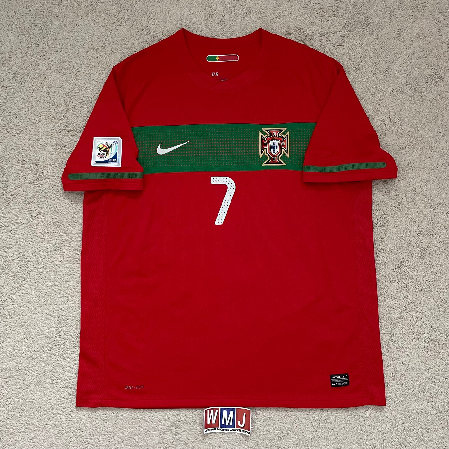 Portugal 2010 World Cup home x Cristiano Ronaldo #7 (XL)
