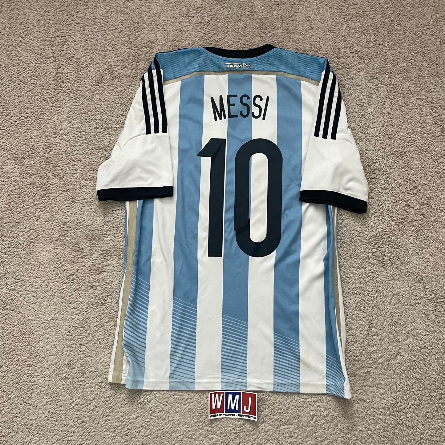 Argentina 2014 World Cup home x Messi #10 (M)