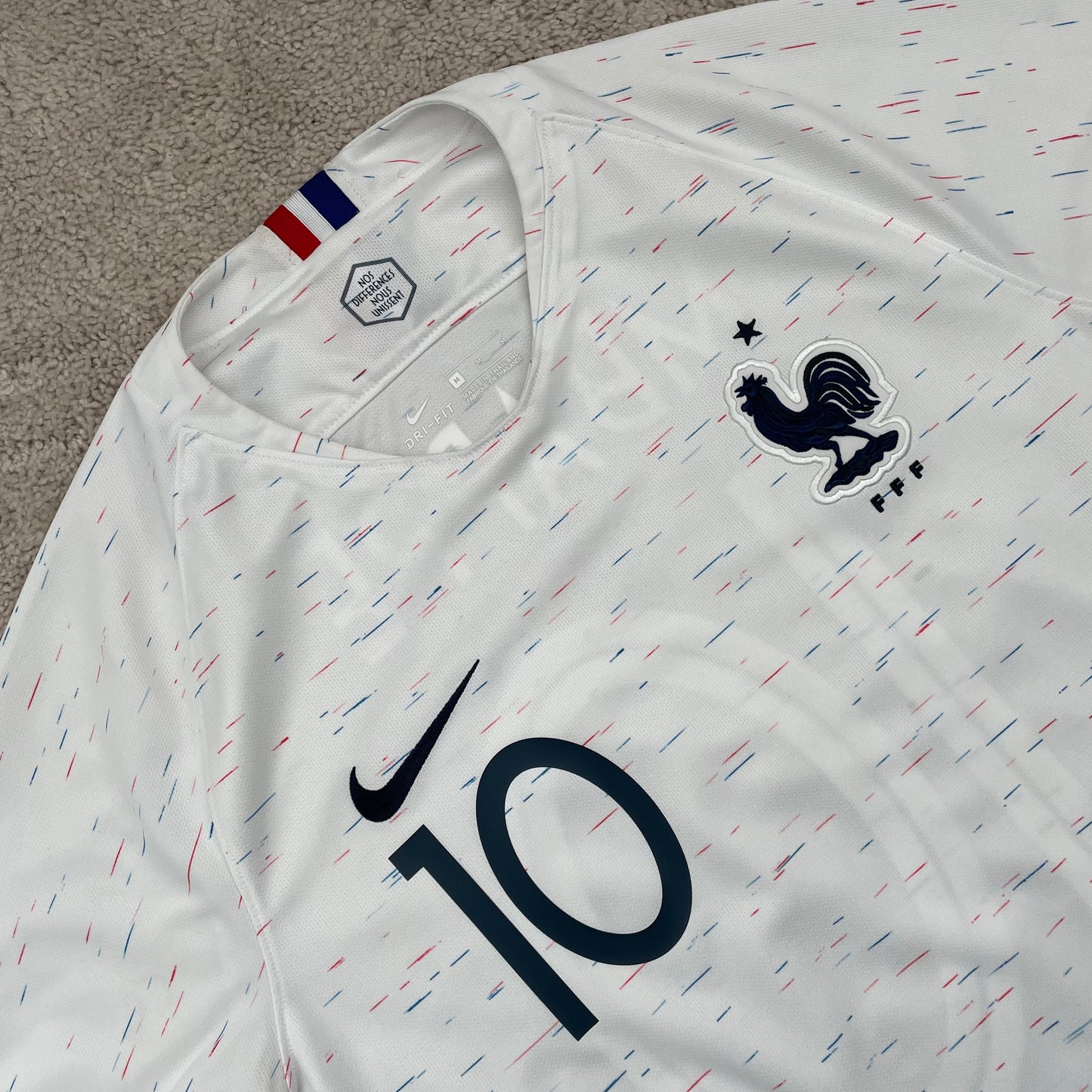 France 2018 World Cup away x Kylian Mbappe #10 (M)