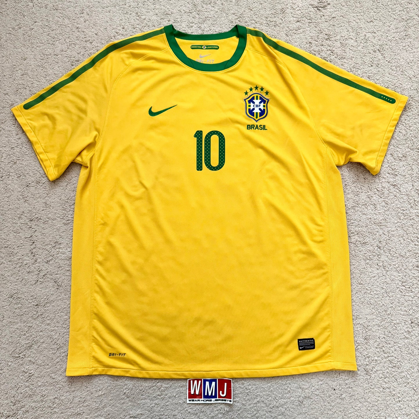 Brazil 2010 World Cup home x Kaka' #10 (XXL)