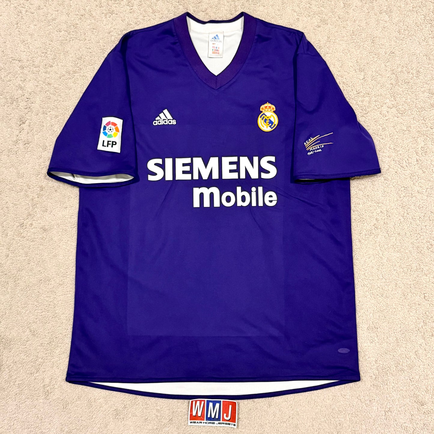 Real Madrid 2002/03 third 100th Anniversary REVERSIBLE x Zinedine Zidane #5 (XL)