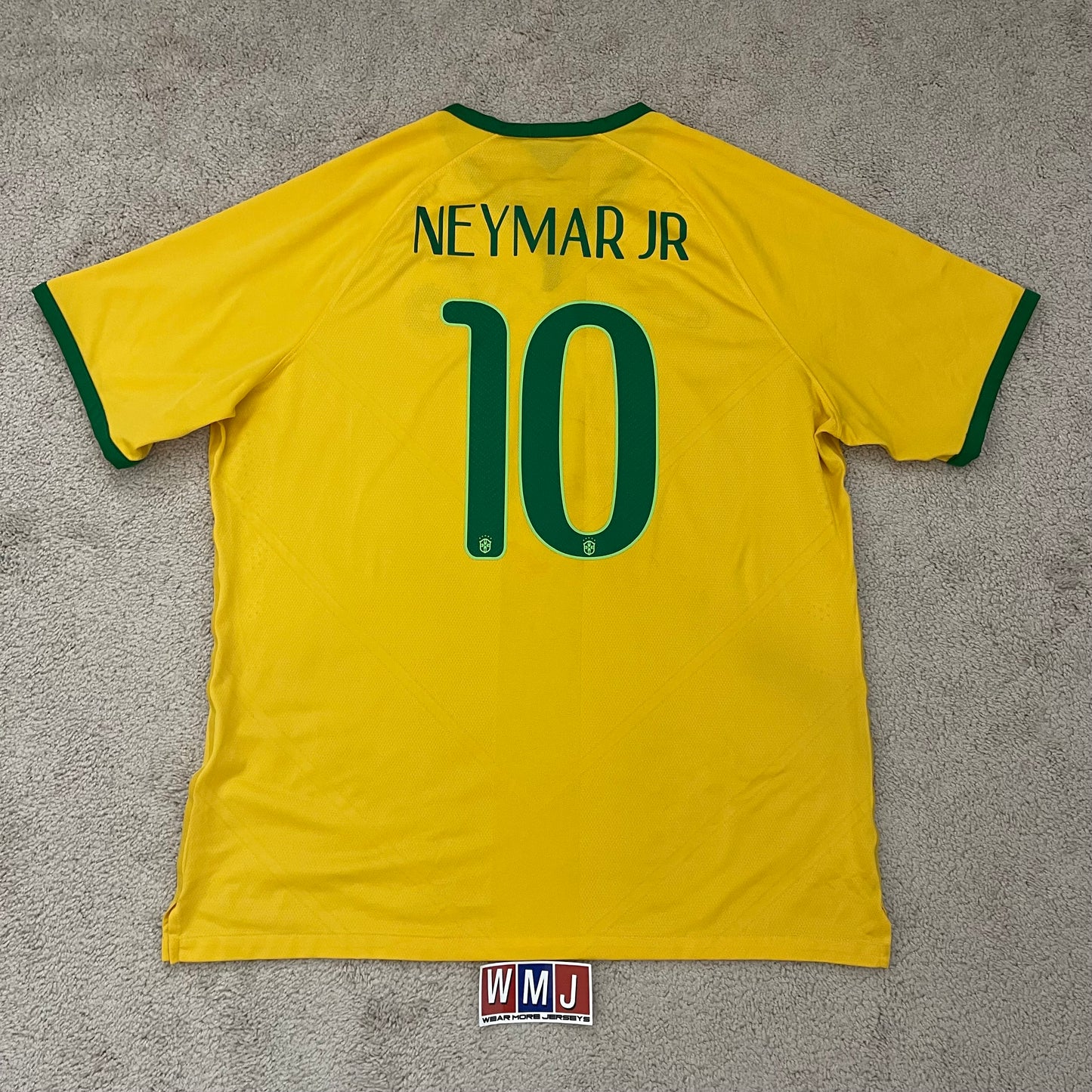 Brazil 2014 World Cup home PLAYER VERSION x Neymar Jr #10 (XXL)