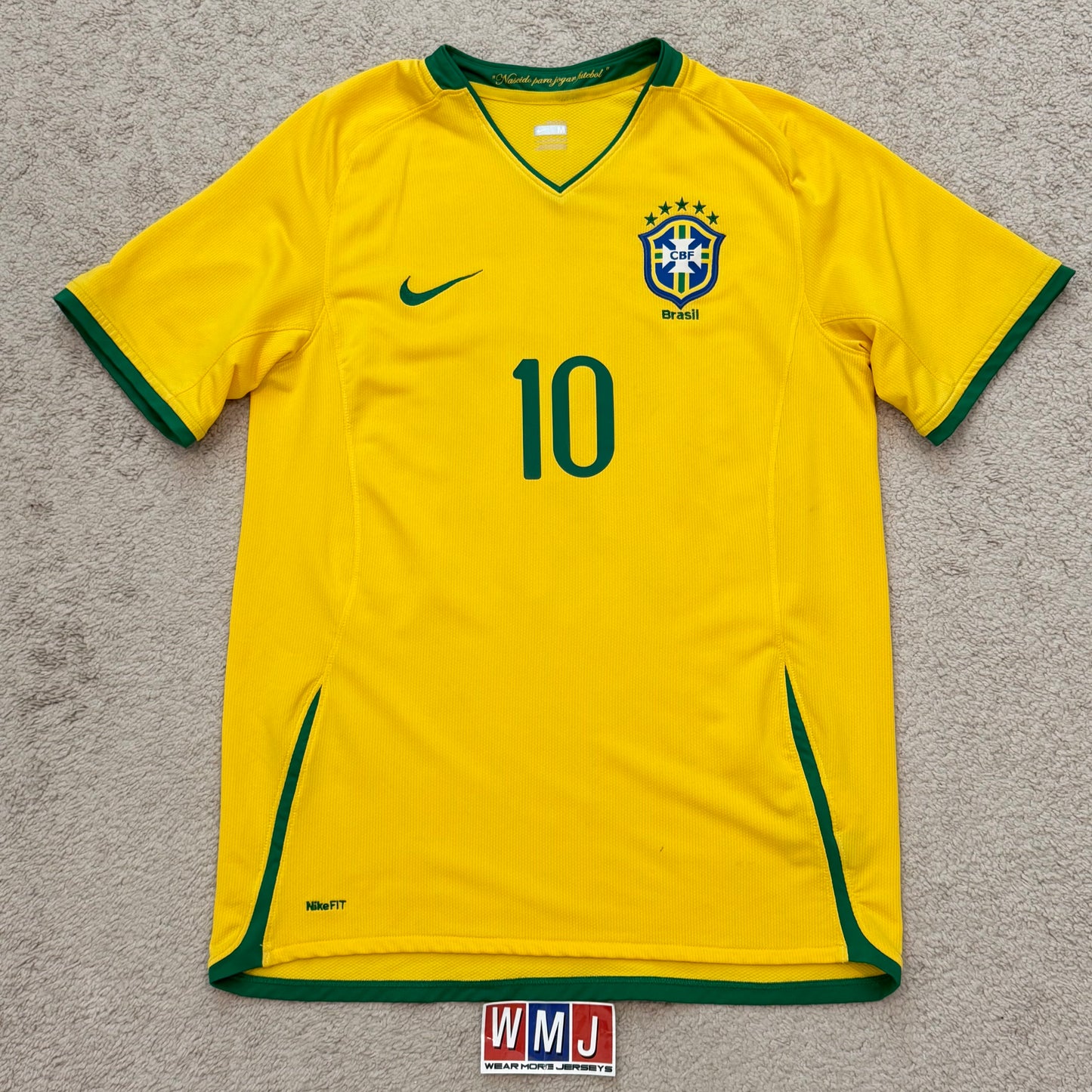 Brazil 2008/2009/2010 home x Ronaldinho #10 (M)
