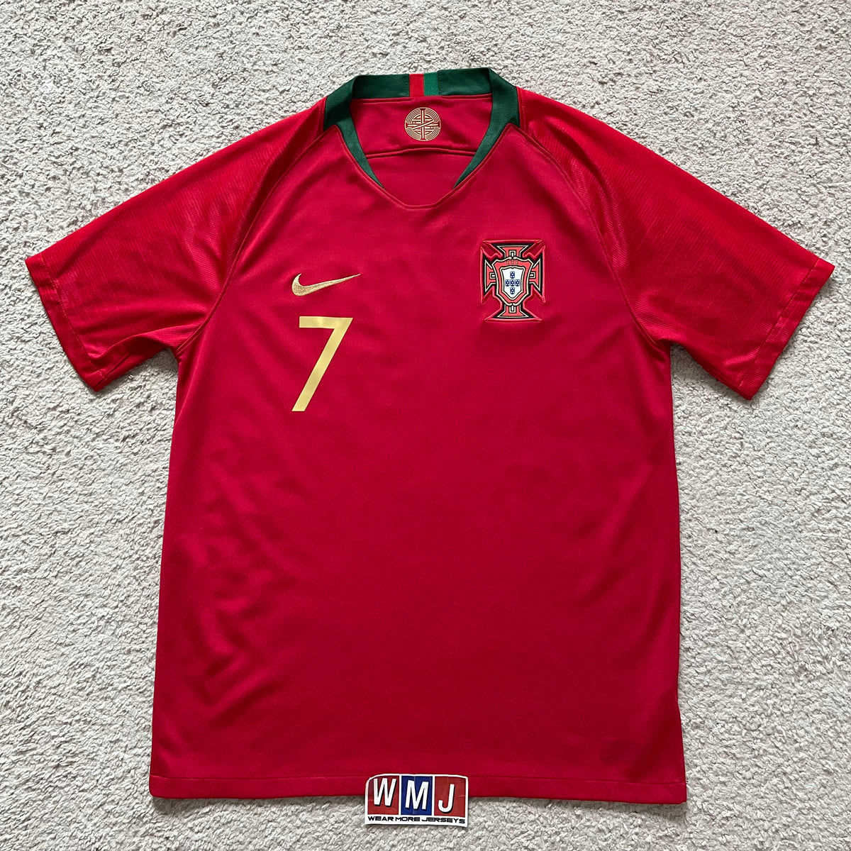 Portugal 2018 World Cup home x Cristiano Ronaldo #7 (L)