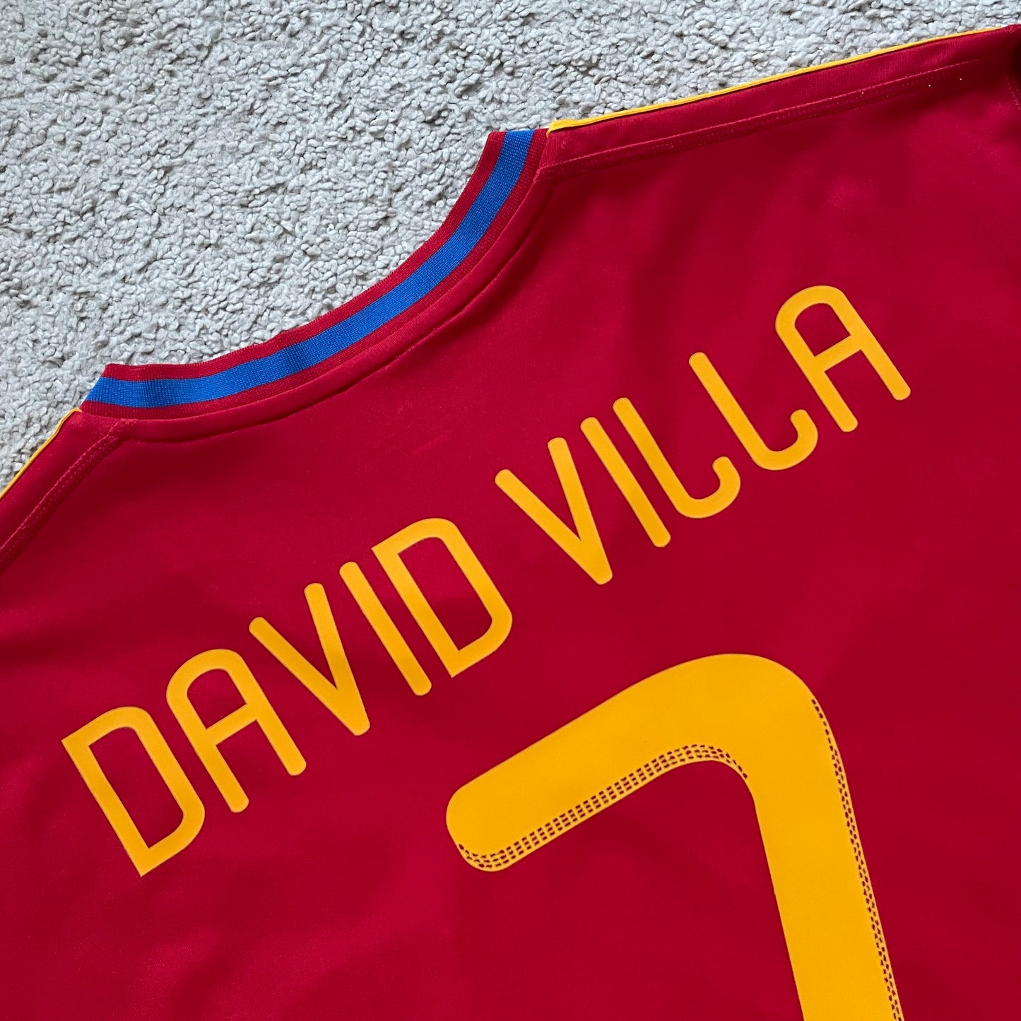 Spain 2010 World Cup home x David Villa #7 (3XL)