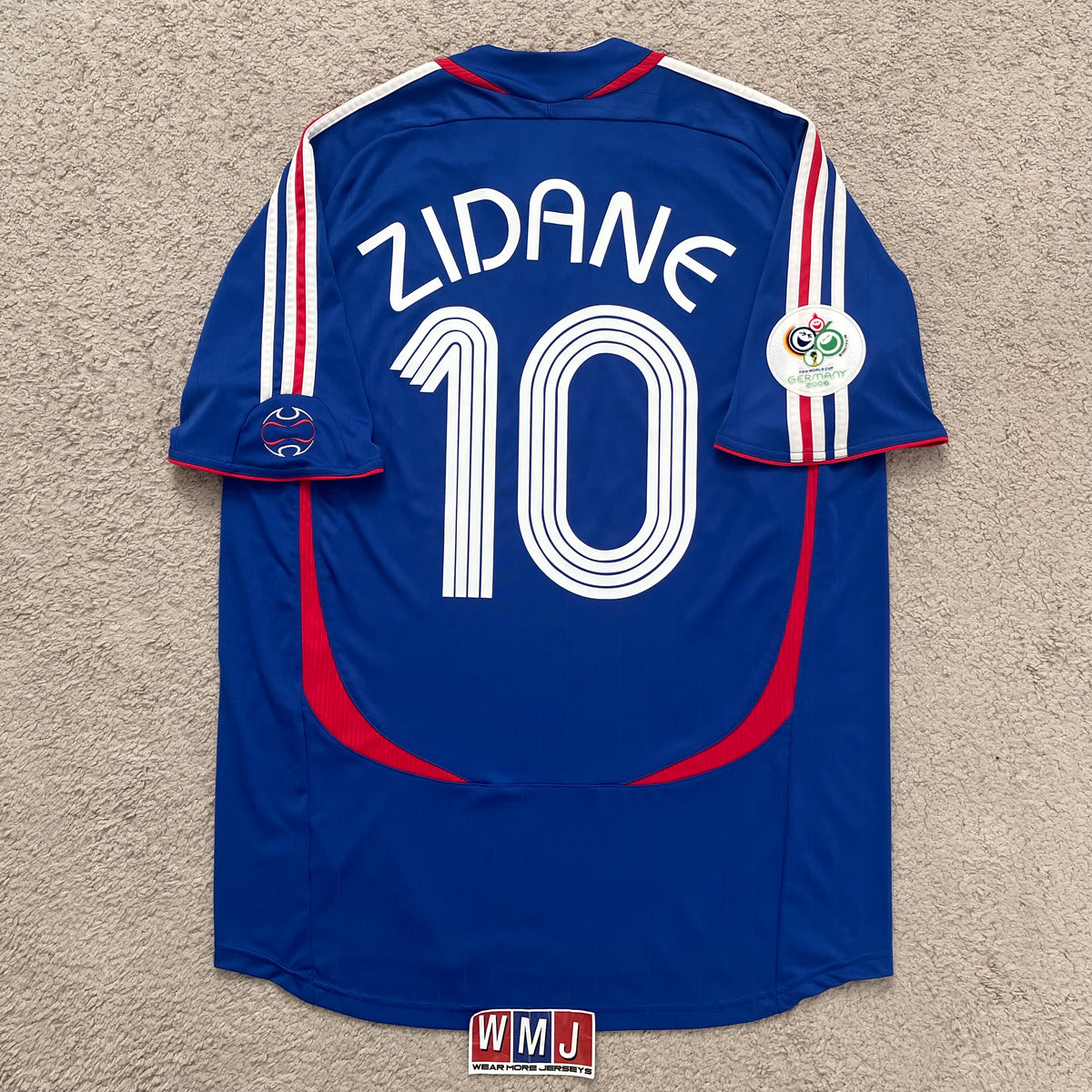 France 2006 World Cup home x Zinedine Zidane #10 (L)