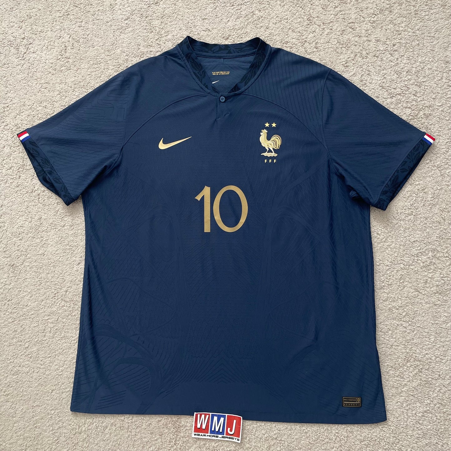 France 2022 World Cup home PLAYER VERSION x Kylian Mbappe #10 (XXL)