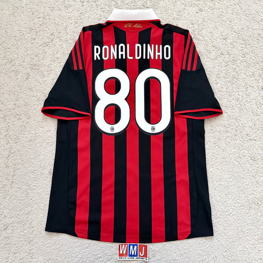 AC Milan 2009/10 home x Ronaldinho #80 (M)