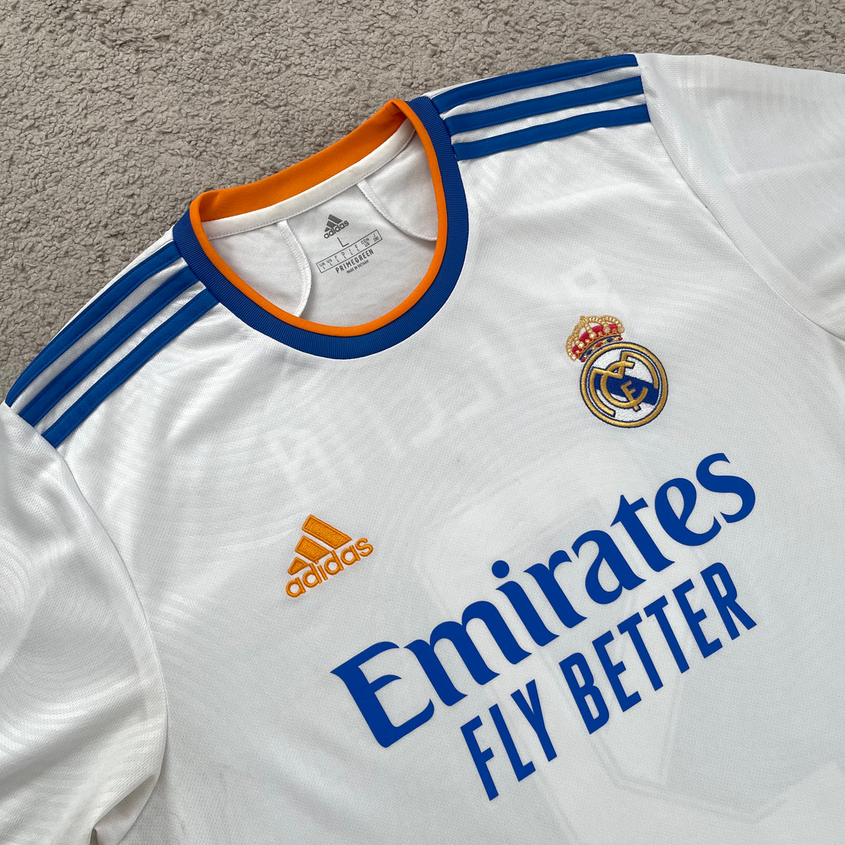 Real Madrid 2021/22 home x Karim Benzema #9 (L)
