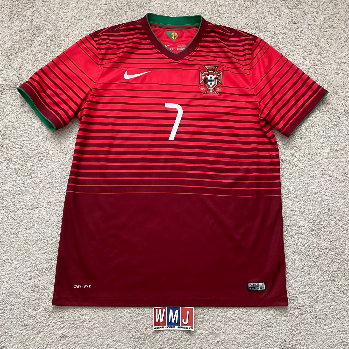 Portugal 2014 World Cup home x Cristiano Ronaldo #7 (L)