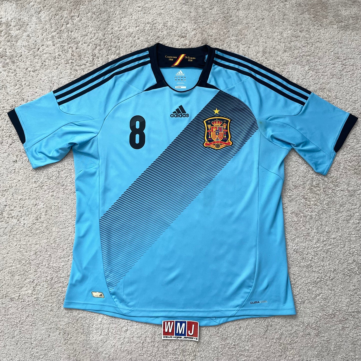 Spain 2012 EURO away x Xavi #8 (XL)
