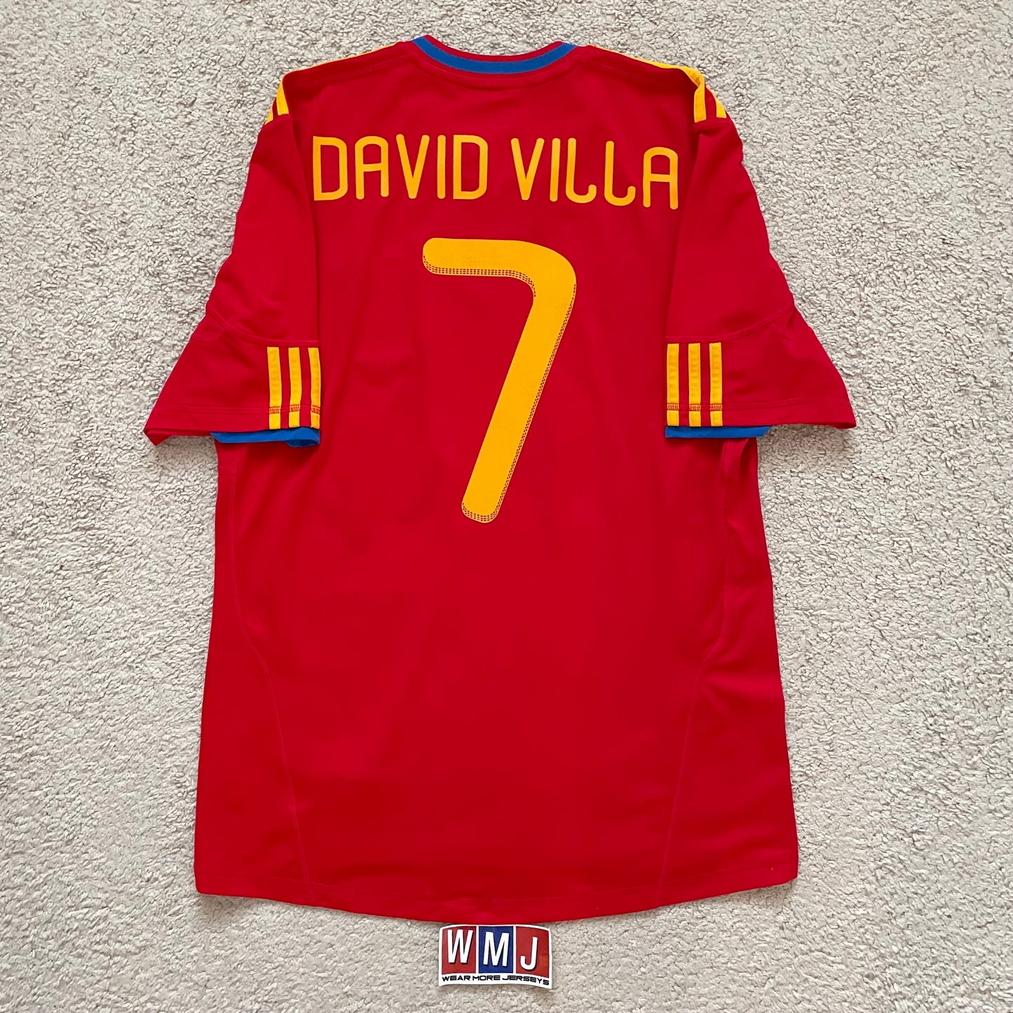 Spain 2010 World Cup home x David Villa #7 (M)