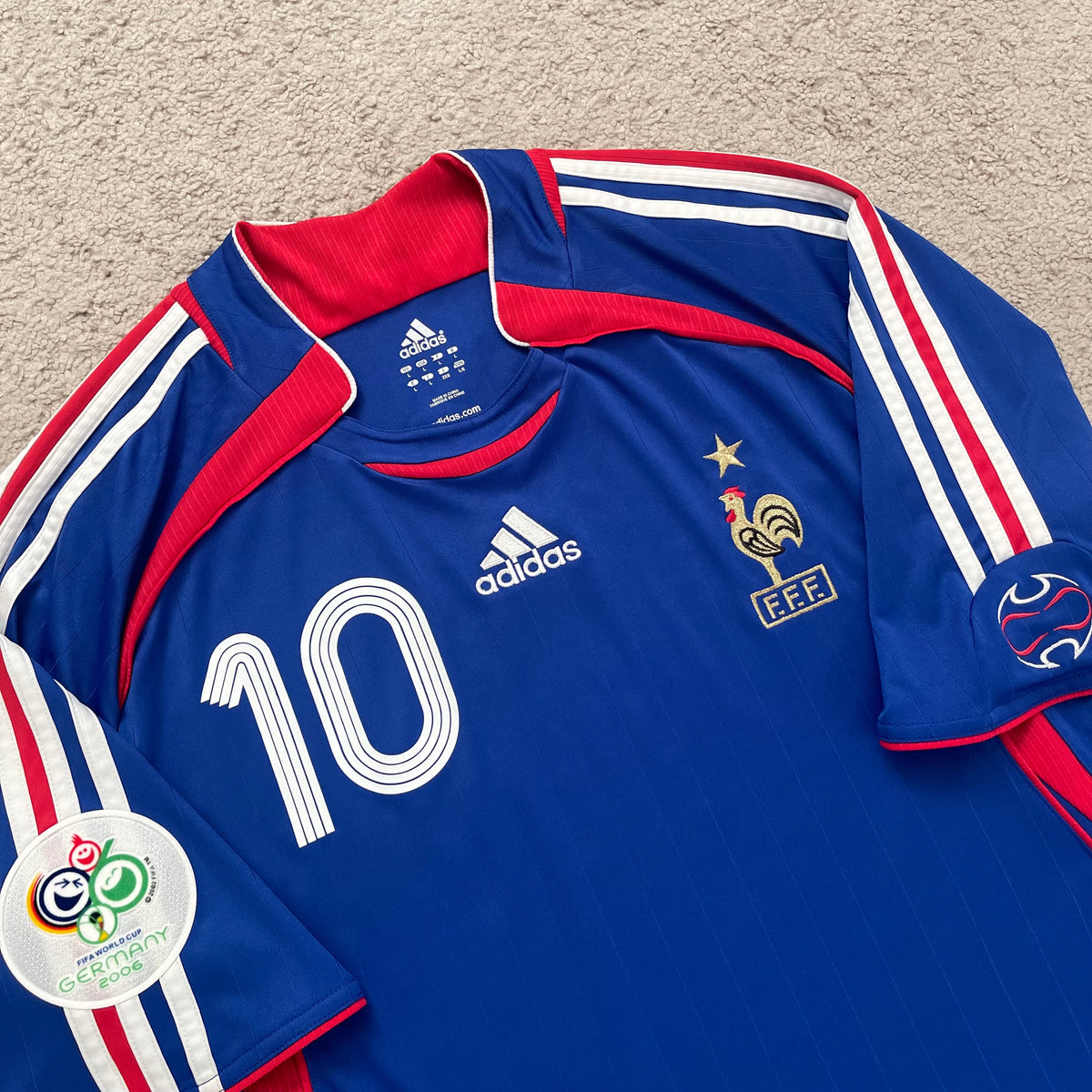 France 2006 World Cup home x Zinedine Zidane #10 (L)
