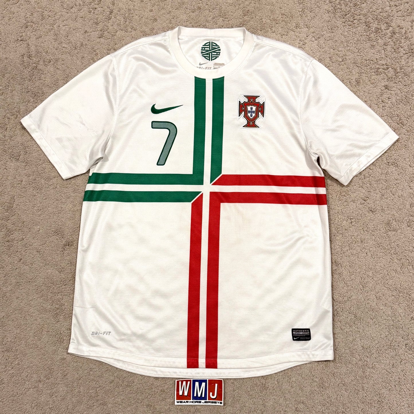 Portugal 2012 EURO away x Cristiano Ronaldo #7 (L)
