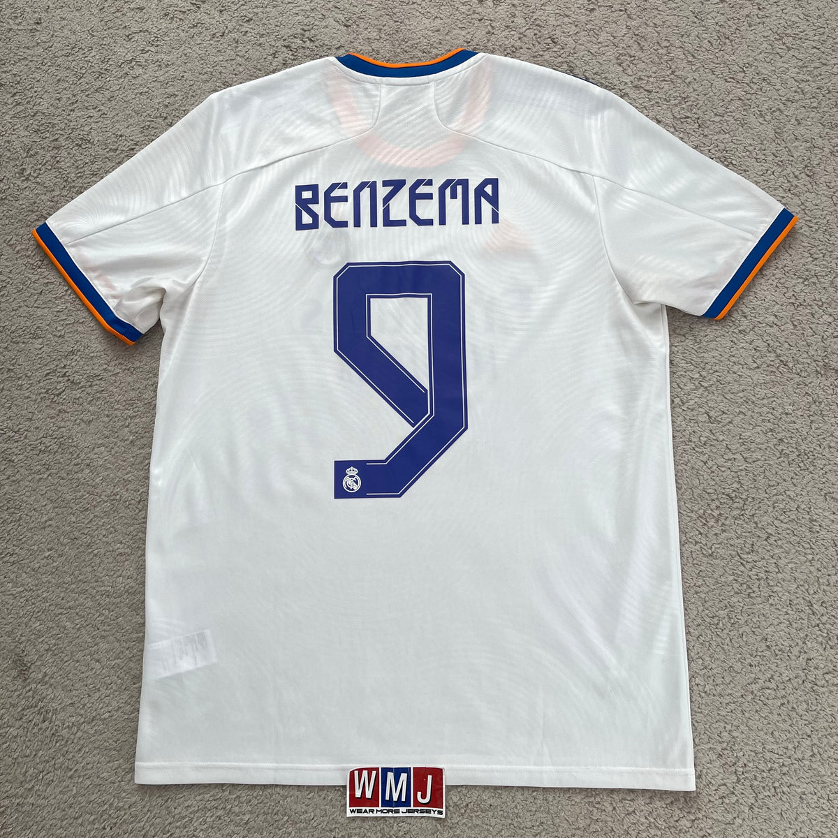 Real Madrid 2021/22 home x Karim Benzema #9 (L)
