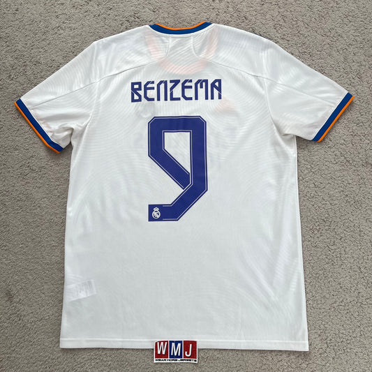 Real Madrid 2021/22 home x Karim Benzema #9 (L)