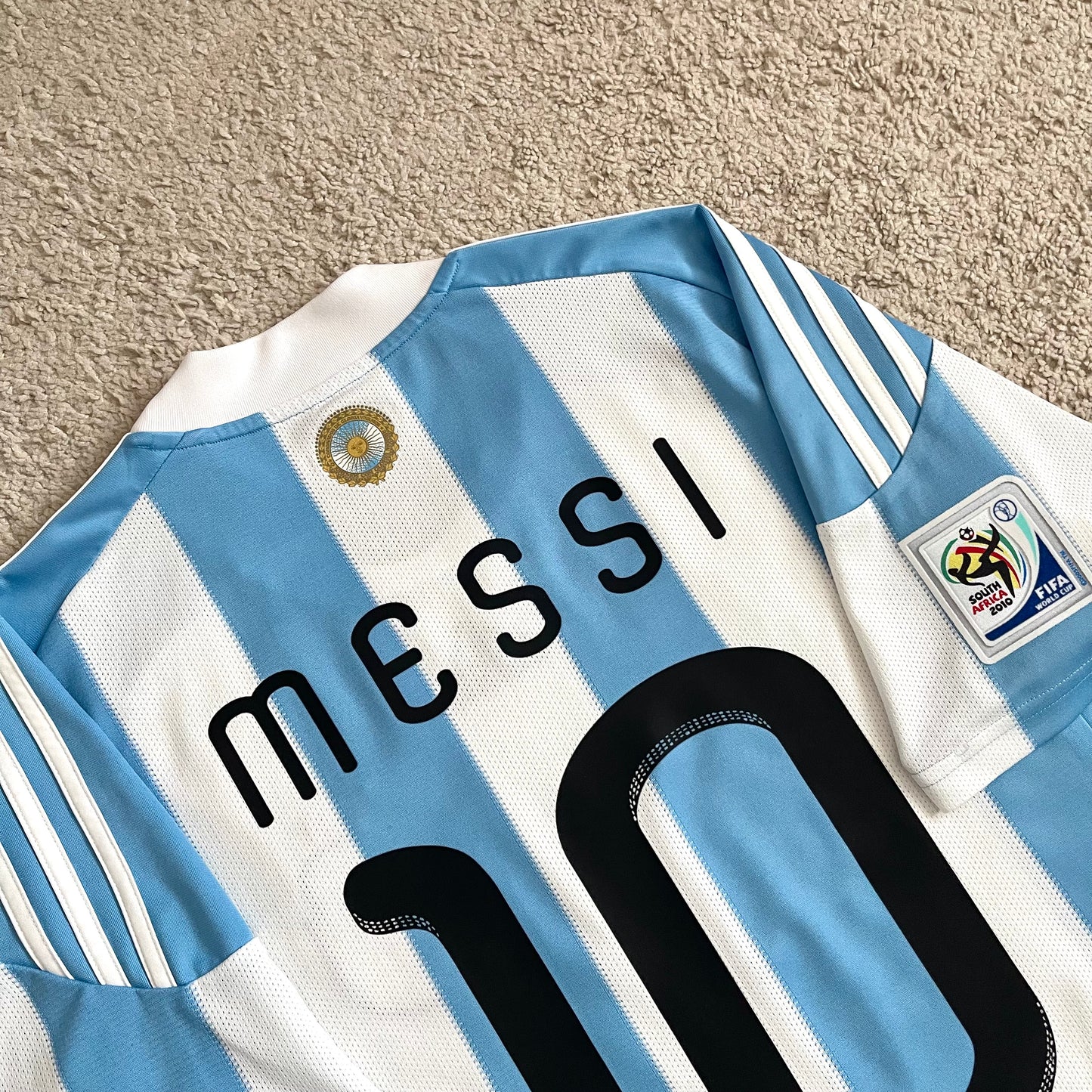 Argentina 2010 World Cup home x Messi #10 (M)