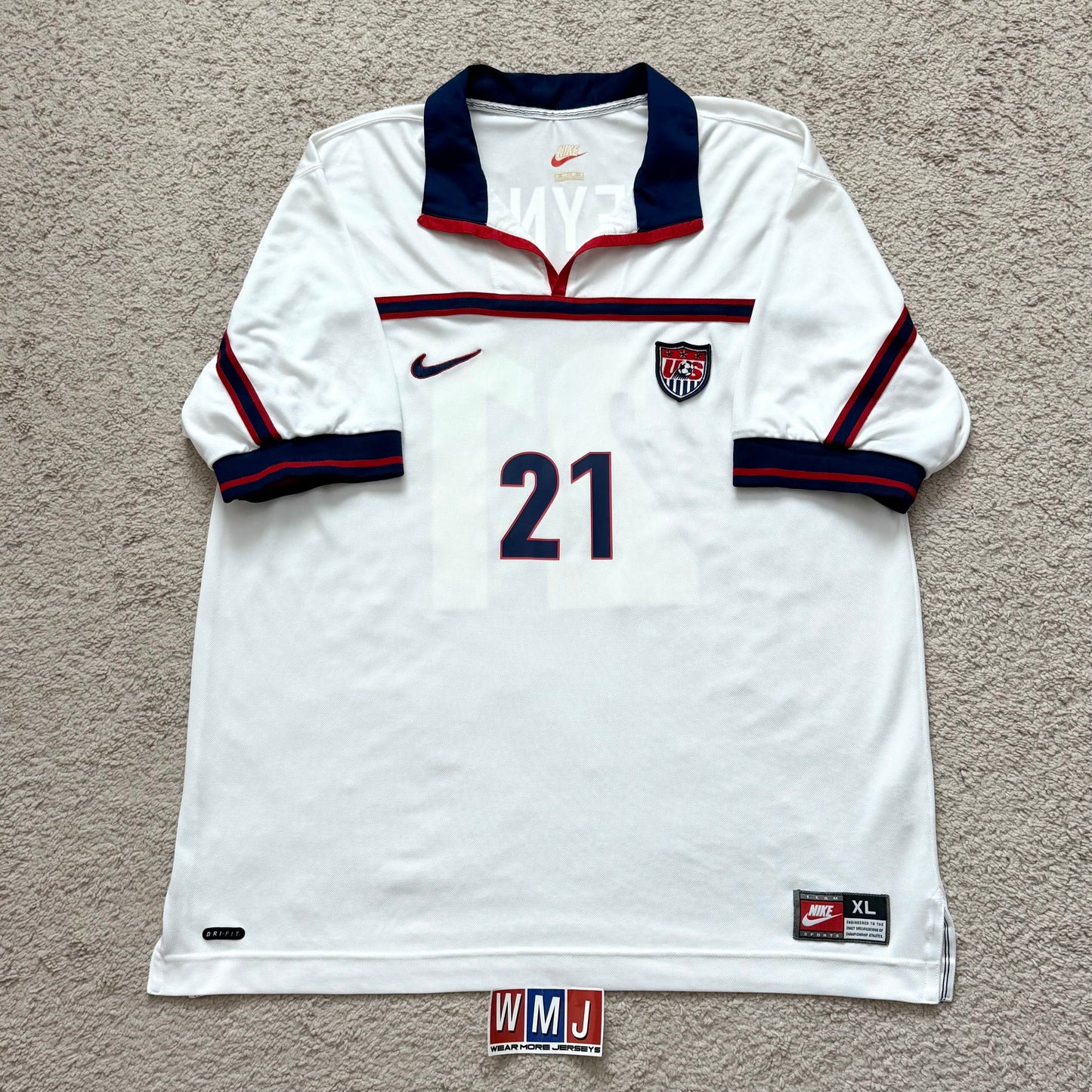 USA 1998 World Cup home x Claudio Reyna #21 (XL)