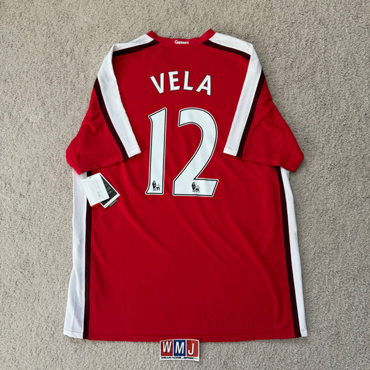 Arsenal 2008/2009/2010 home x Carlos Vela #12 (XL) *BRAND NEW WITH TAGS