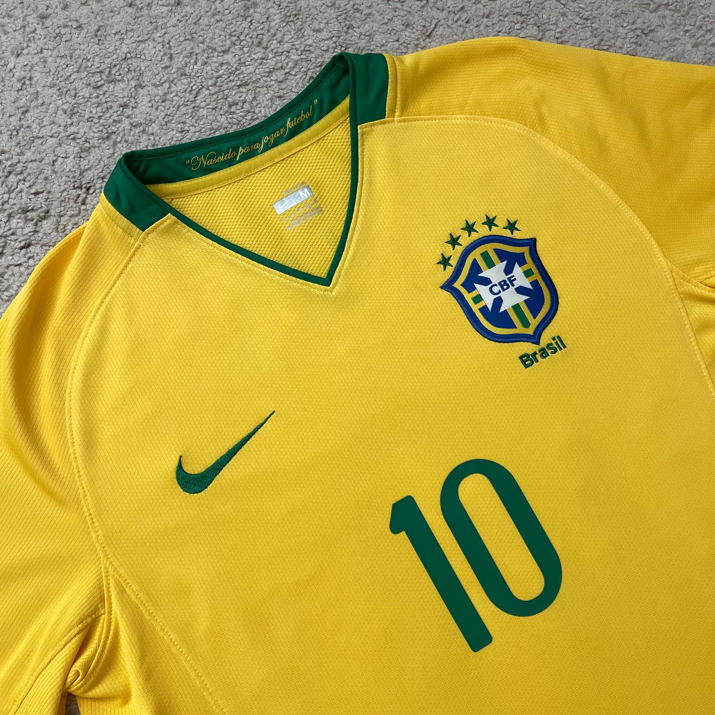 Brazil 2008/2009/2010 home x Ronaldinho #10 (M)