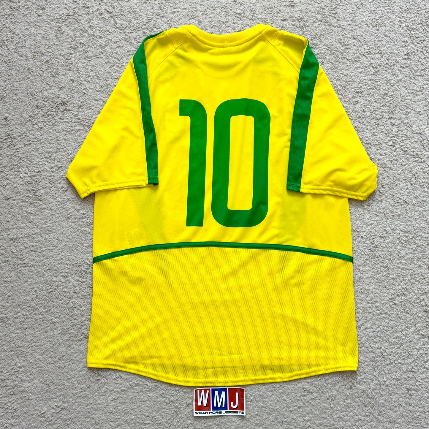 Brazil 2002 World Cup home #10 (S, fits like M)