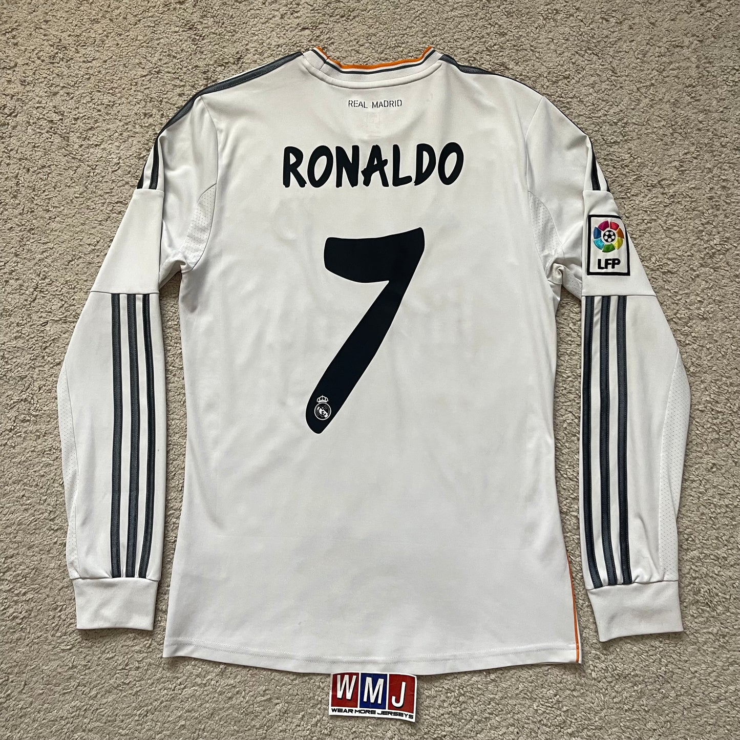 Real Madrid 2013/14 LA DECIMA home LONG SLEEVES x Cristiano Ronaldo #7 (S)