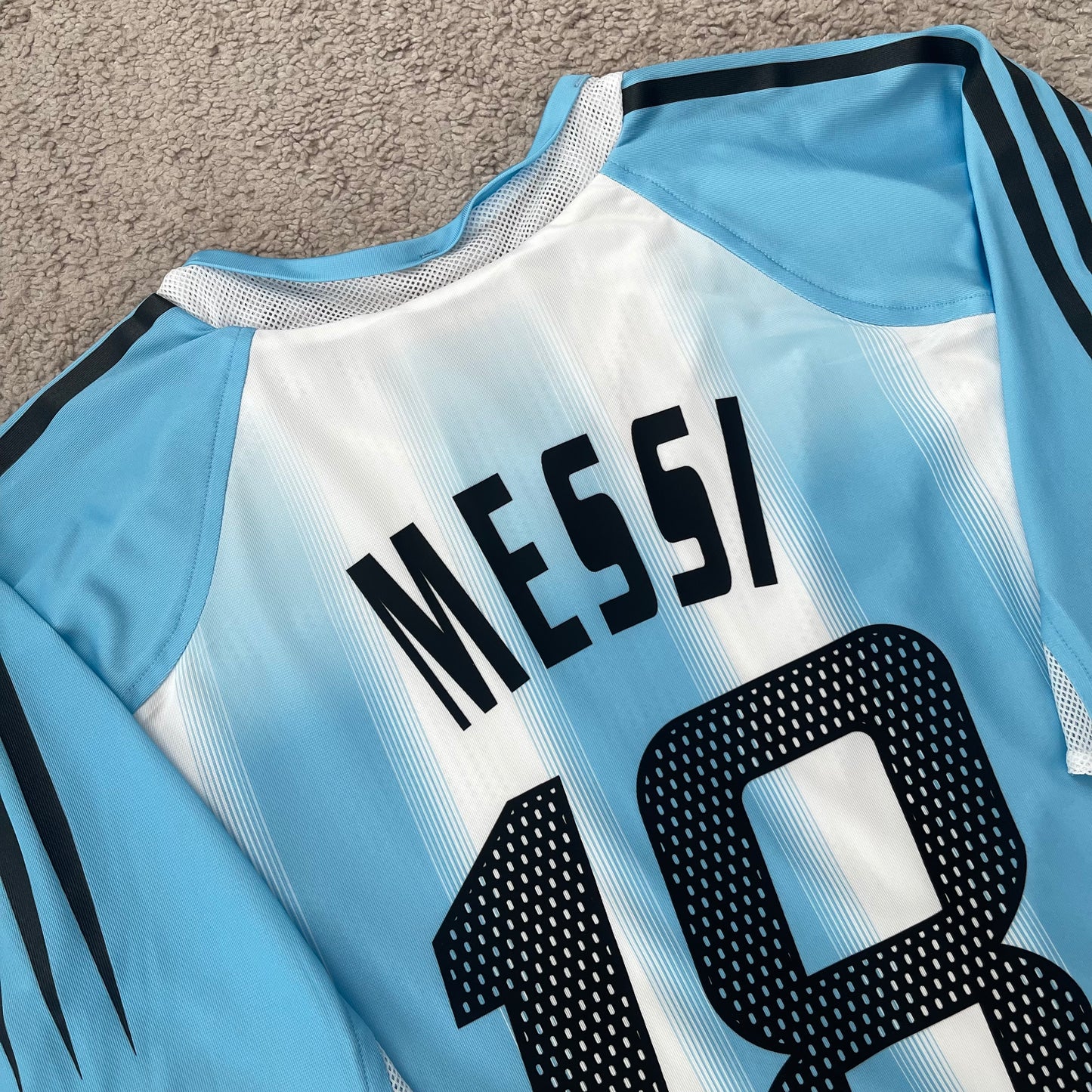 Argentina 2004/05 home PLAYER VERSION x Messi #18 (L)