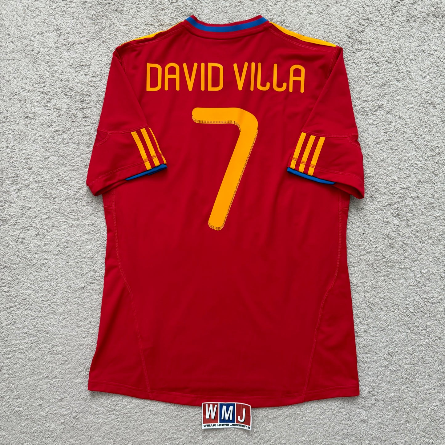 Spain 2010 World Cup home x David Villa #7 (M)