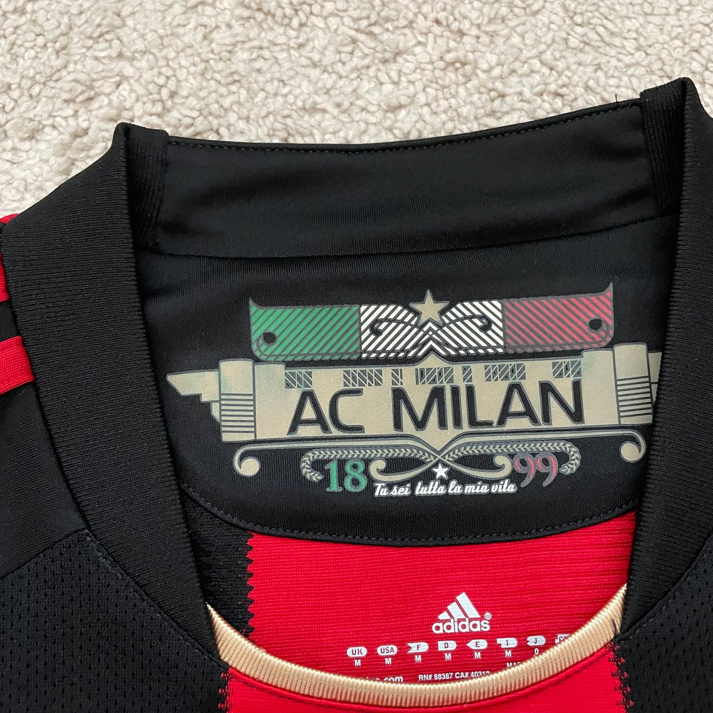 AC Milan 2010/11 home x Ronaldinho #80 (M)