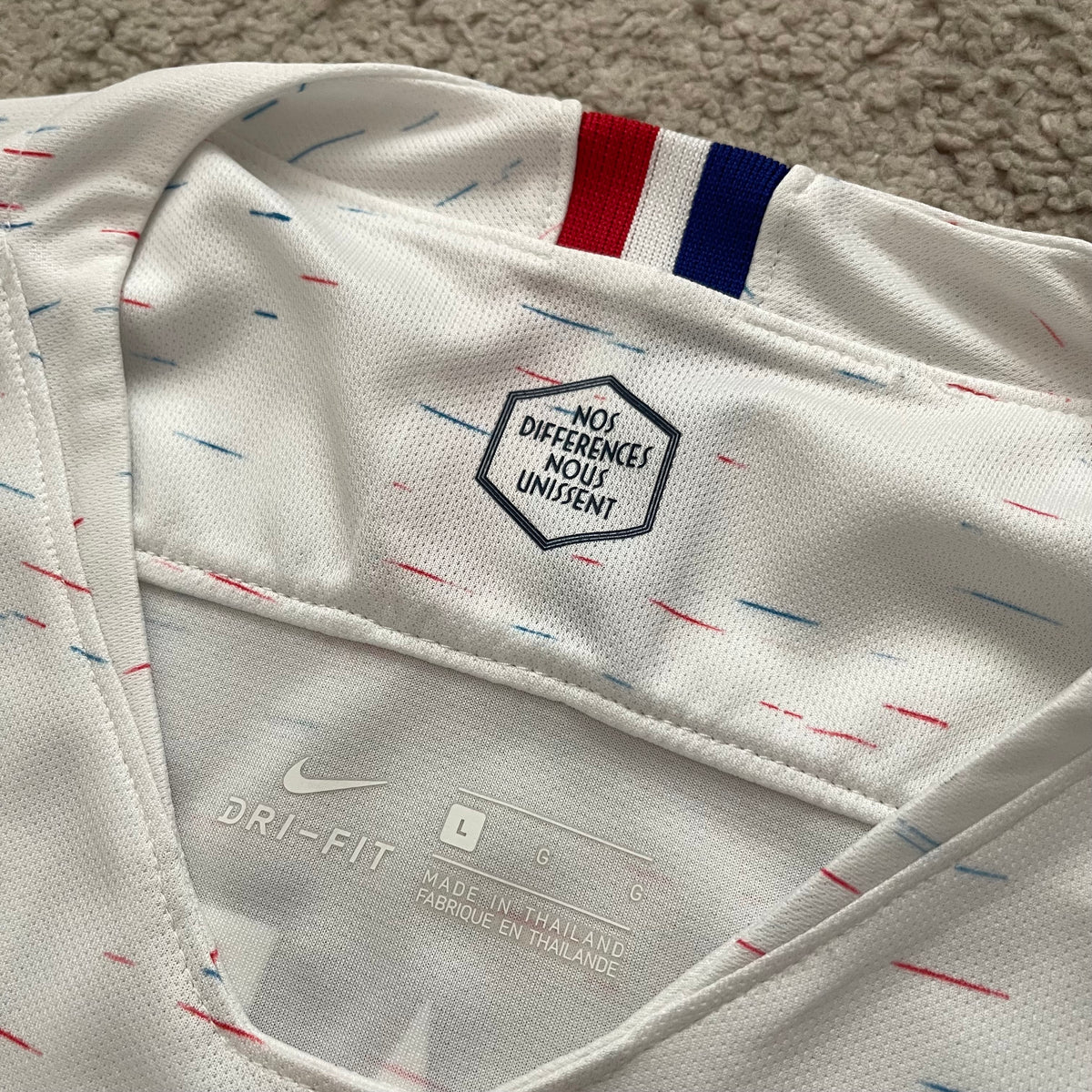 France 2018 World Cup away x Kylian Mbappe #10 (L)