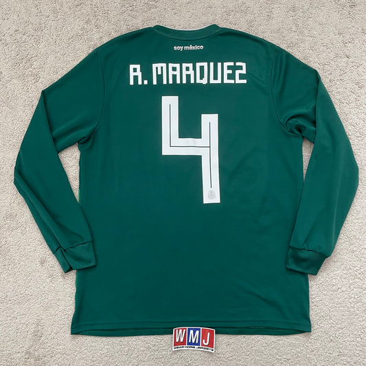 Mexico 2018 World Cup home LONG SLEEVES x Rafa Marquez #4 (L)