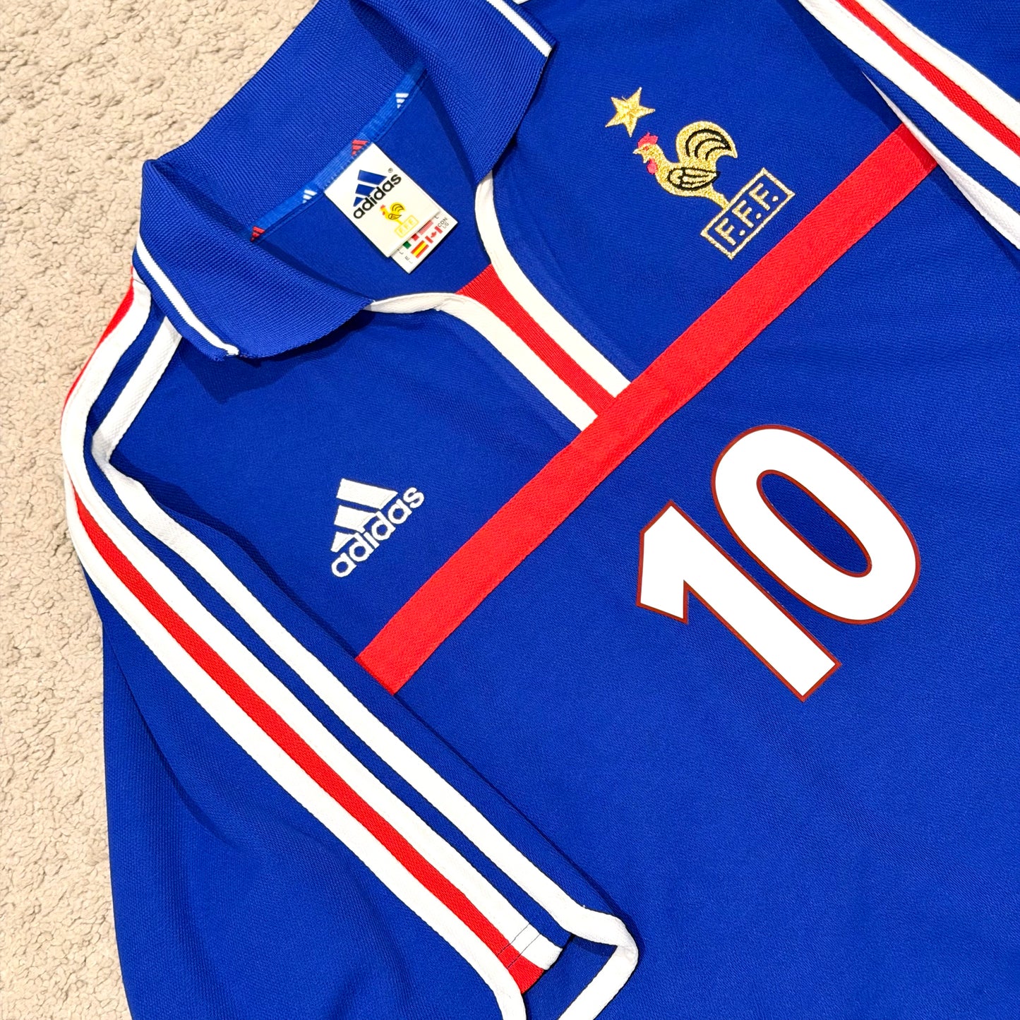 France 2000 EURO home x Zinedine Zidane #10 (L)