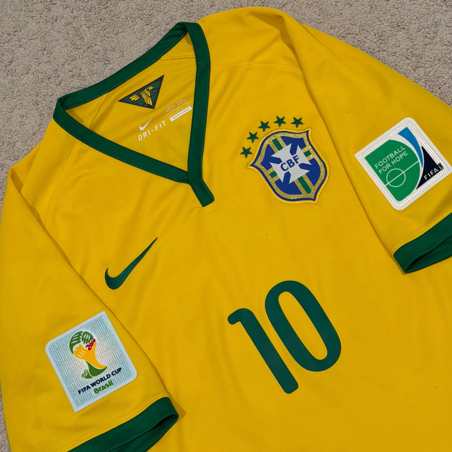Brazil 2014 World Cup home x Neymar Jr #10 (L)