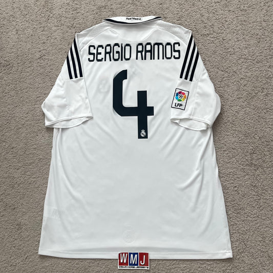 Real Madrid 2008/09 home x Sergio Ramos #4 (XL)