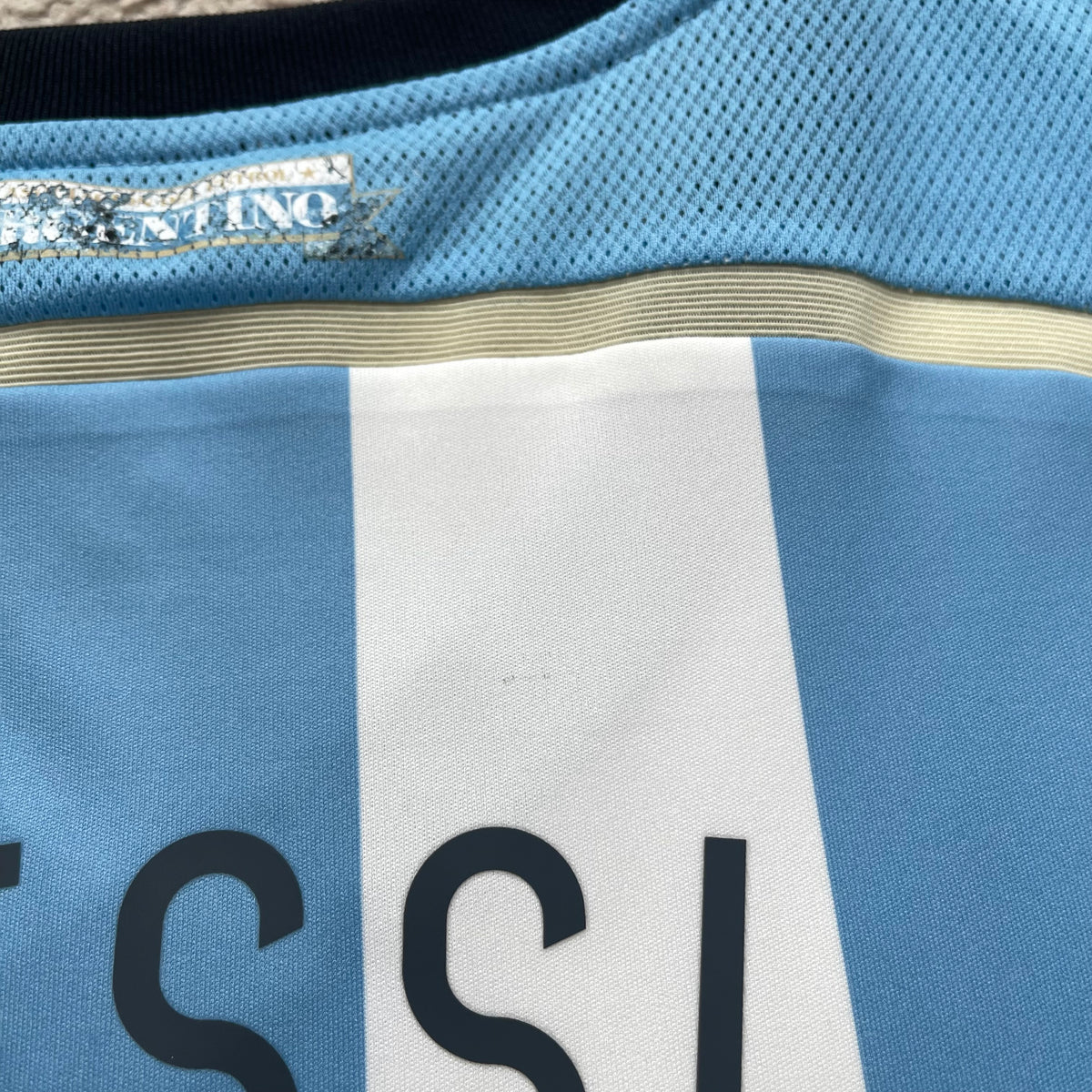 Argentina 2014 World Cup home LONG SLEEVES x Messi #10 (XL)