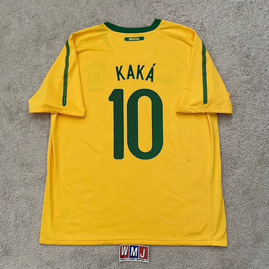 Brazil 2010 World Cup home x Ricardo Kaká #10 (XL)