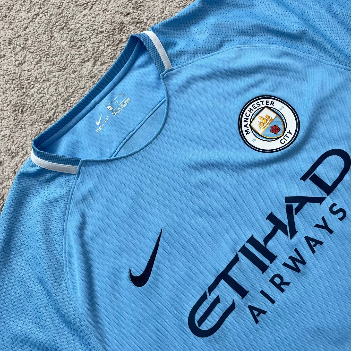 Manchester City 2017/18 home x Sergio Kun Agüero #10 (XL)