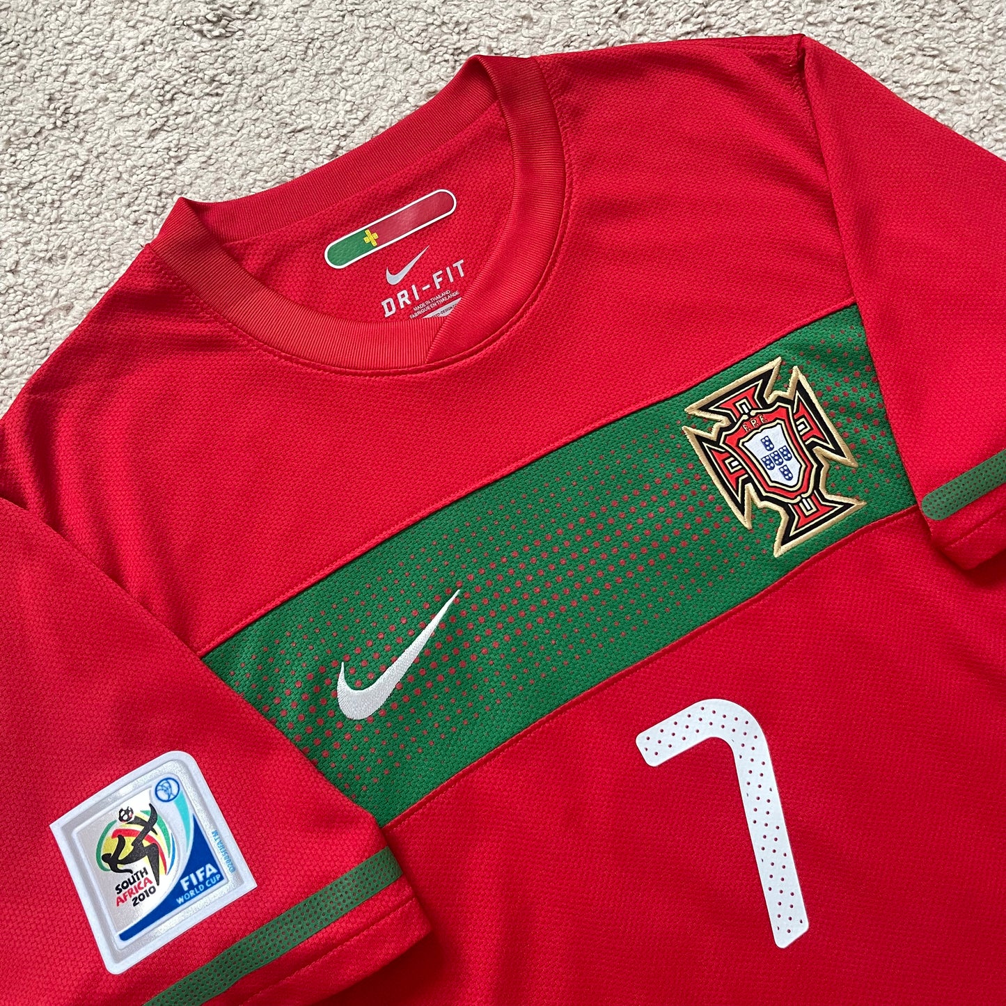 Portugal 2010 World Cup home x Cristiano Ronaldo #7 (L)