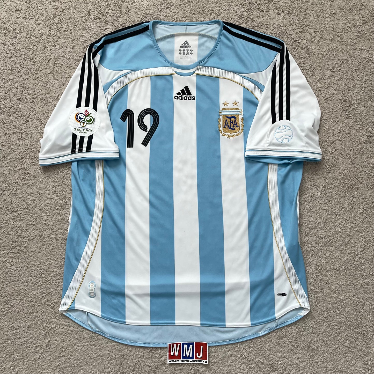 Argentina 2006 World Cup home x Messi #19 (XL)