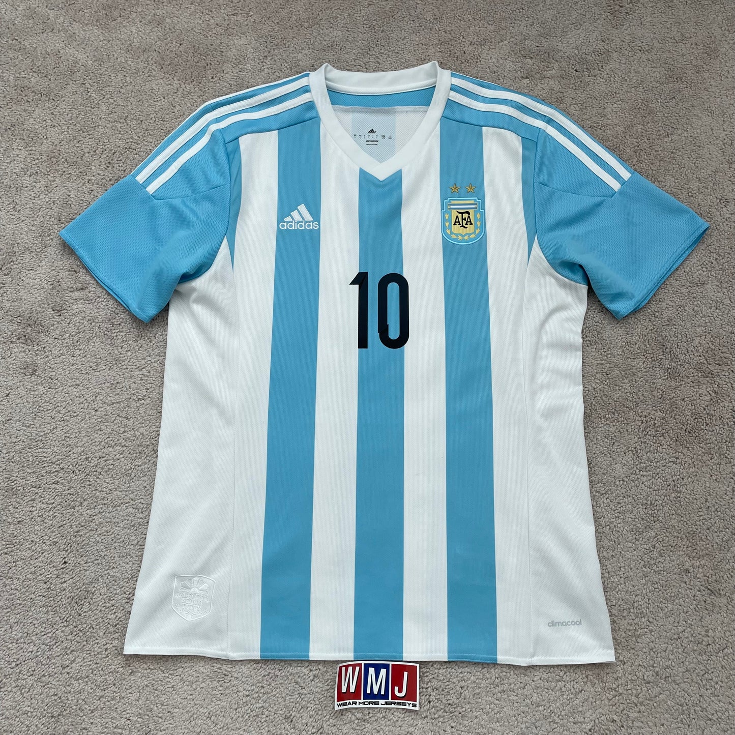 Argentina 2015 Copa America home x Messi #10 (L)