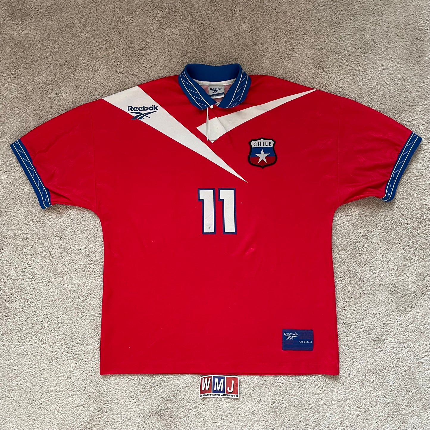 Chile 1996/1997/1998 home x Marcelo Salas #11 (L)