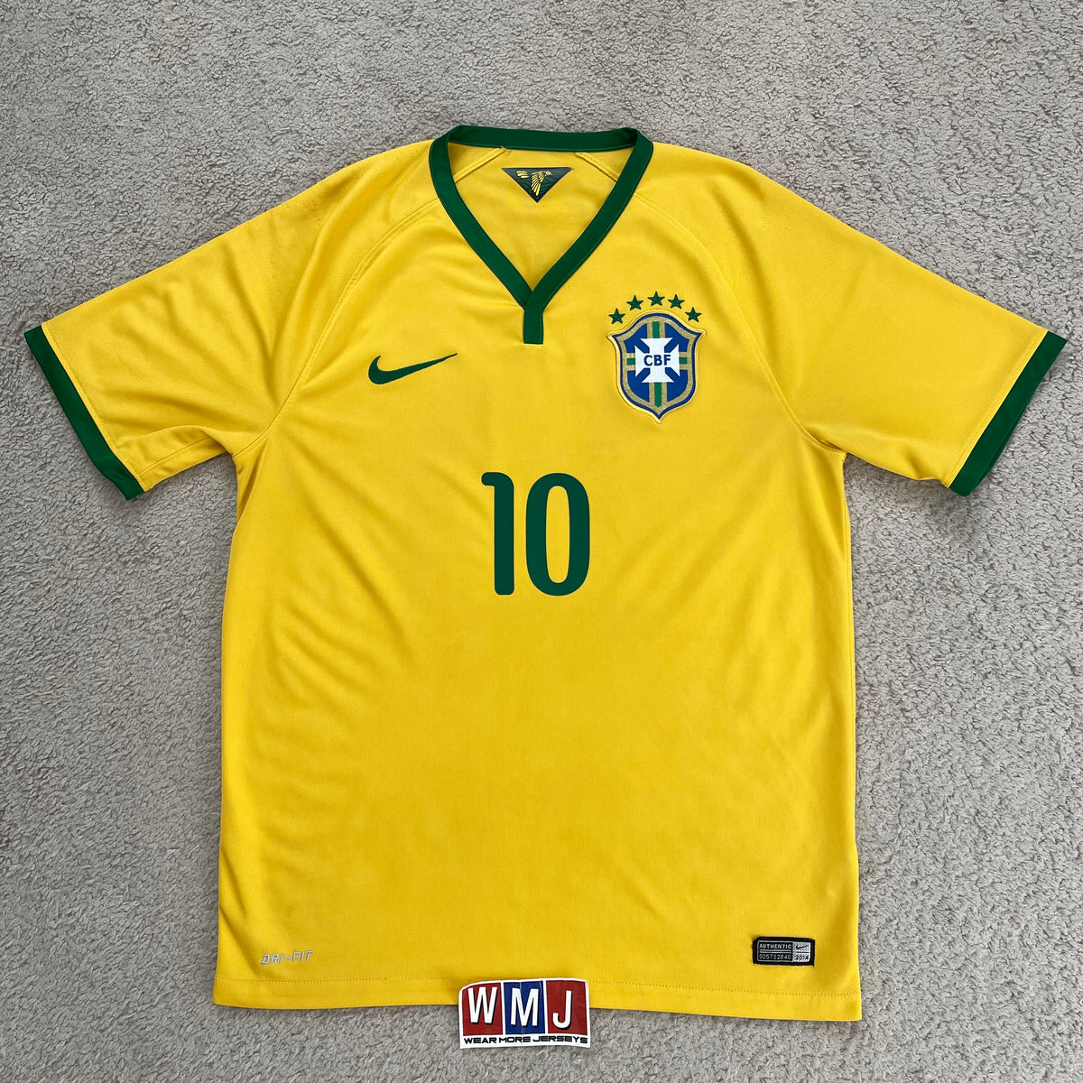 Brazil 2014 World Cup home x Neymar Jr #10 (M)