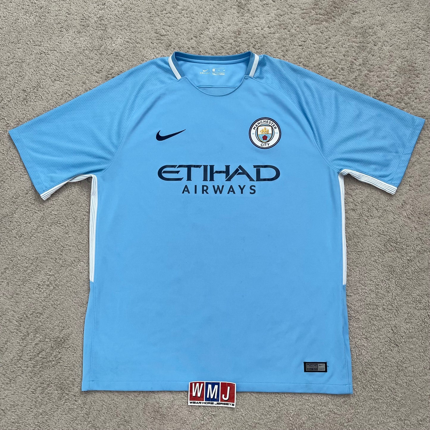 Manchester City 2017/18 home x Sergio Kun Agüero #10 (XL)