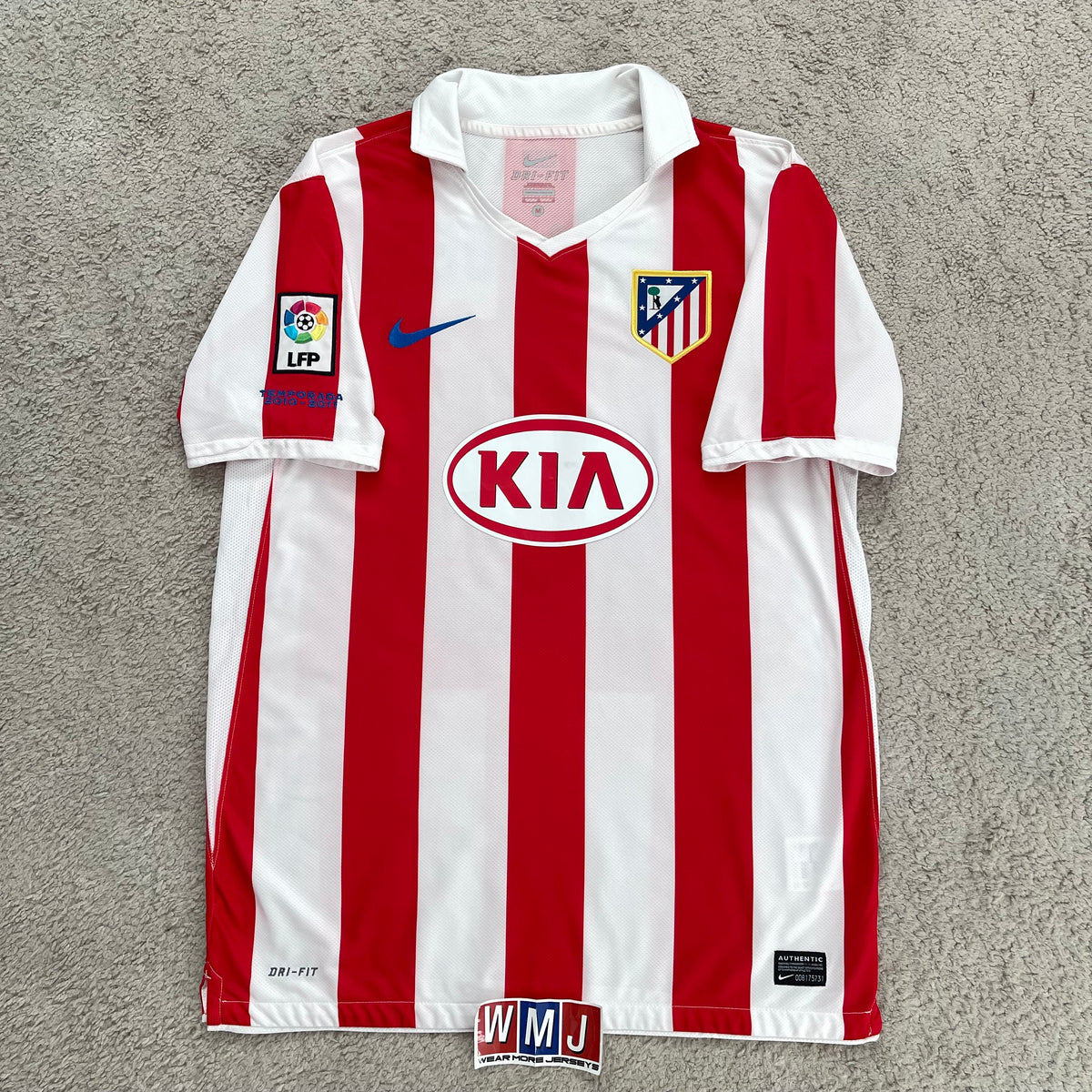 Atletico Madrid 2010/11 home x Sergio 'Kun' Agüero #10 (M)