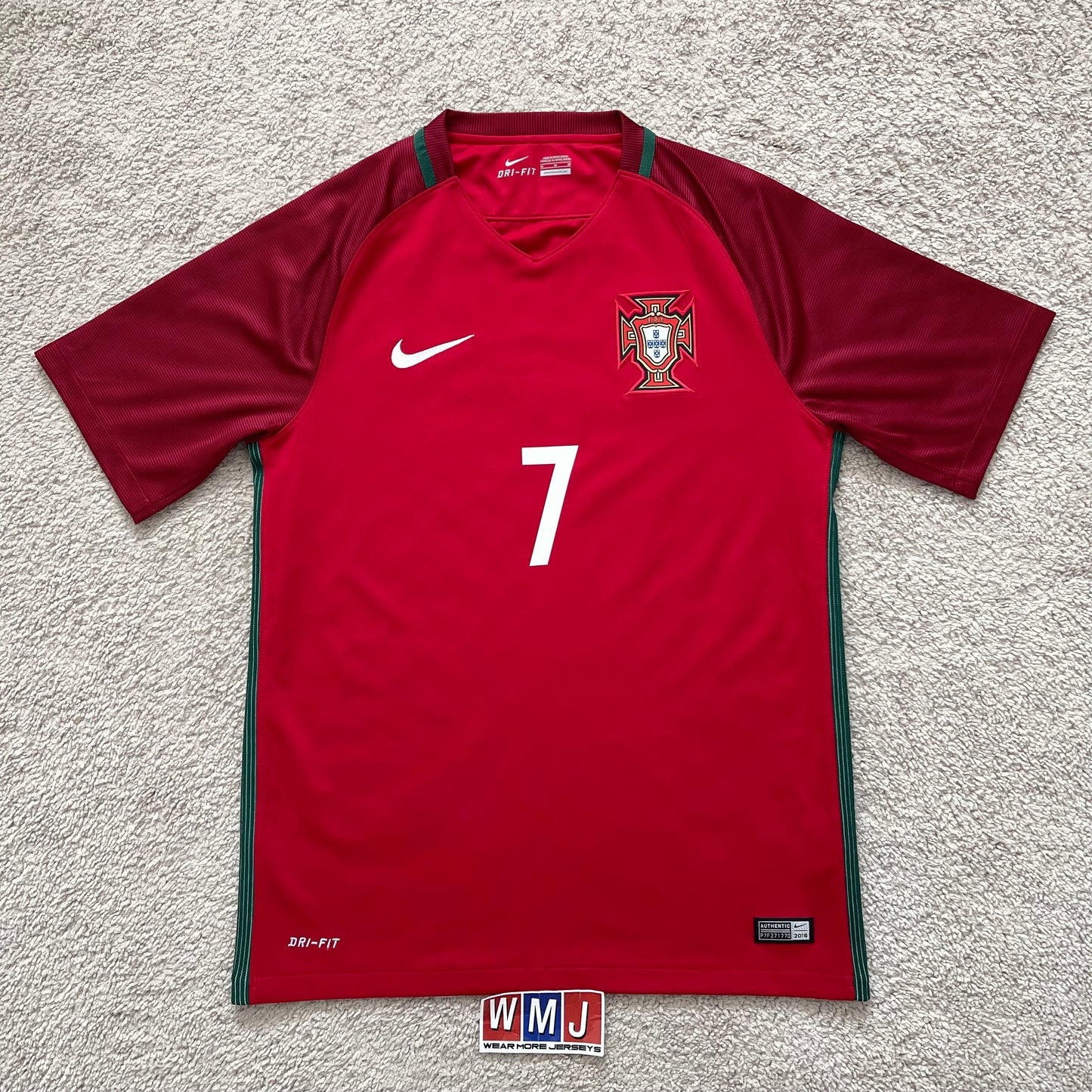 Portugal 2016 EURO home x Cristiano Ronaldo #7 (M)
