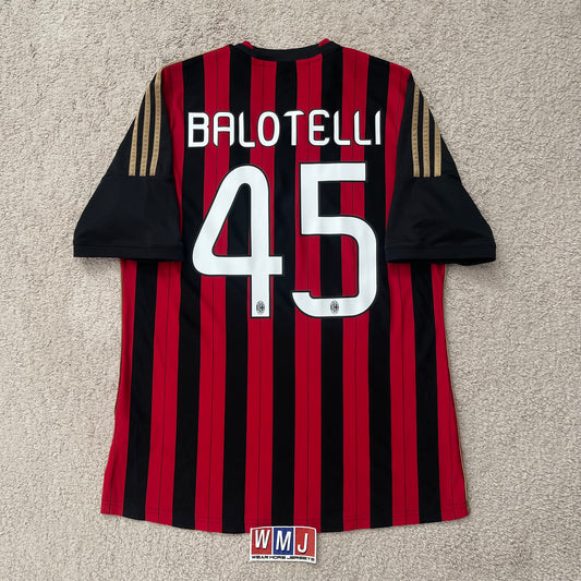 AC Milan 2013/14 home x Mario Balotelli #45 (L)